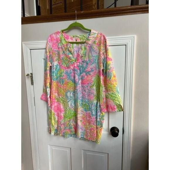 Lilly Pulitzer tunic blouse size large - Picture 1 of 5